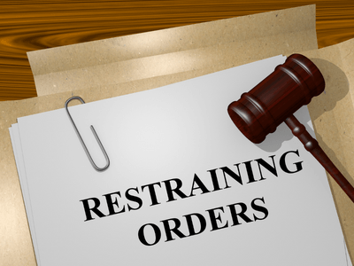 Restraining order being filed against an abuser