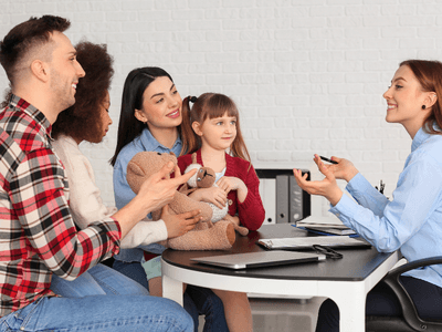 Adoption Lawyer meeting with potential adoptive family